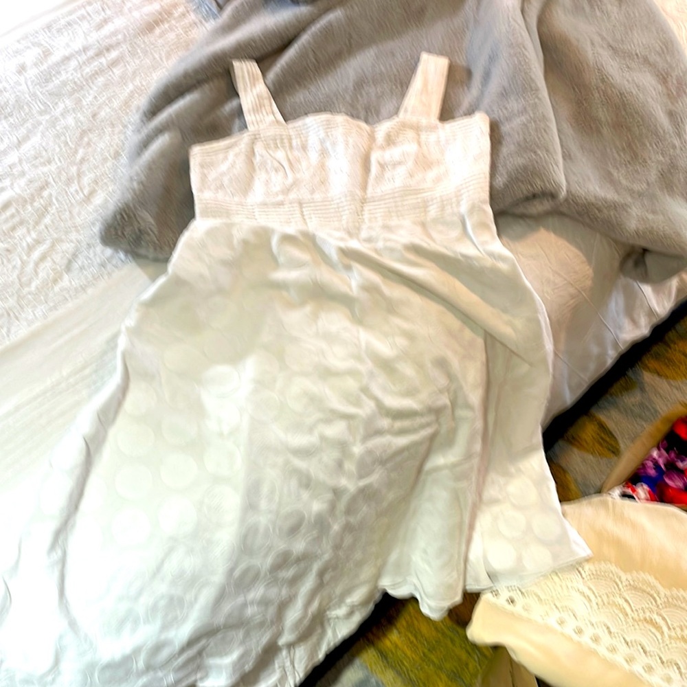 Summer flare white dress